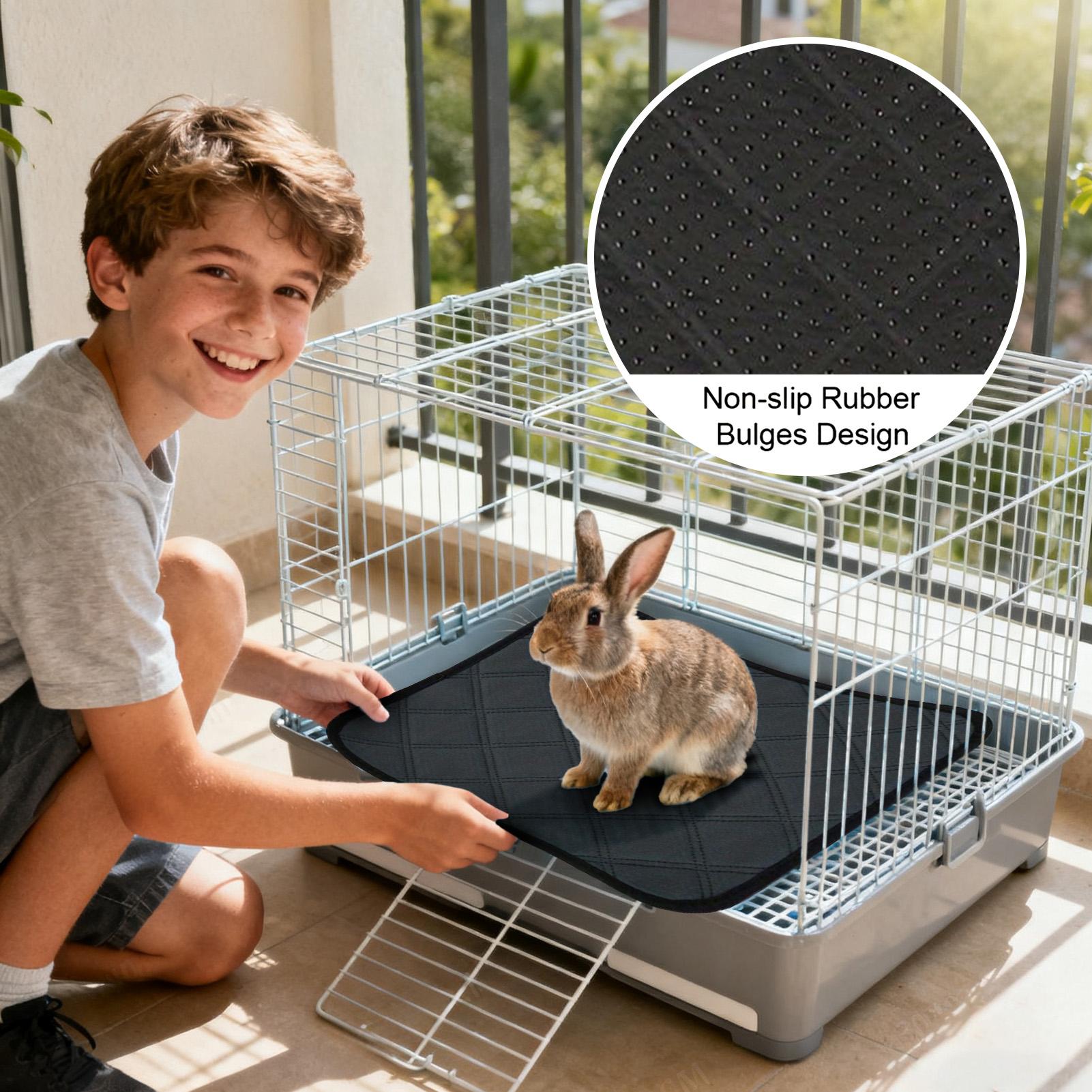 Hedgehog Bedding Liner - Bunny Cage Liner 4 Pieces Absorbent
