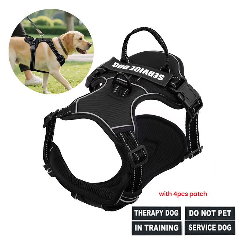 No Pull Dog Harness - Nylon Adjustable Dog Harness No Pull