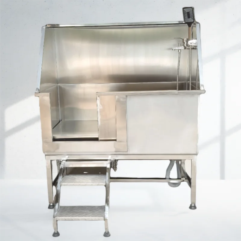 Pet Supplies Wash Station - Professional Stainless Steel Dog Grooming Bathtub