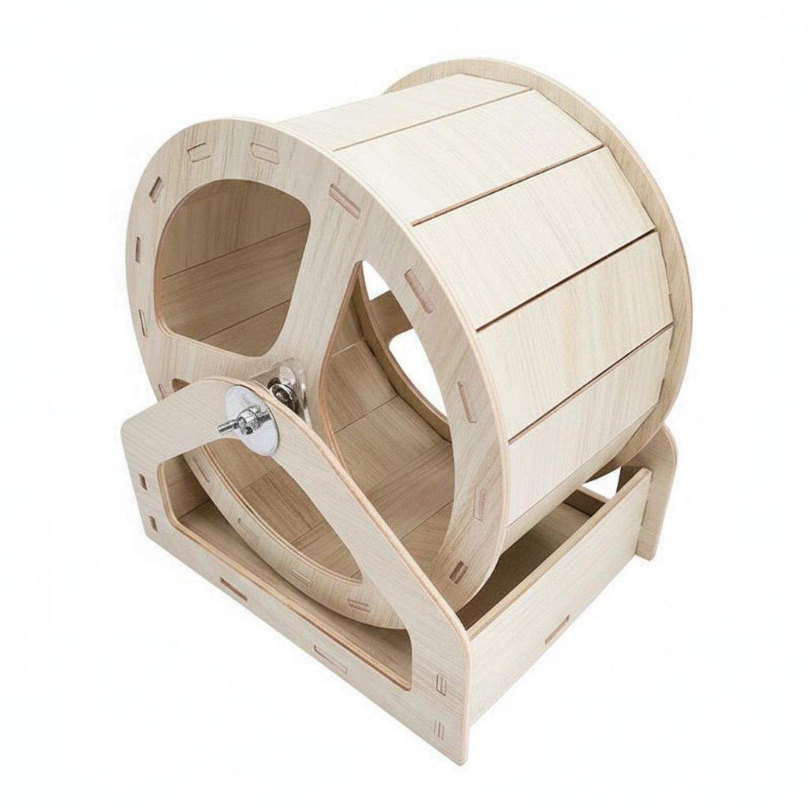 Hamster Cage Wheel - Hamster Exercise Wheel Solid Wood Noiseless