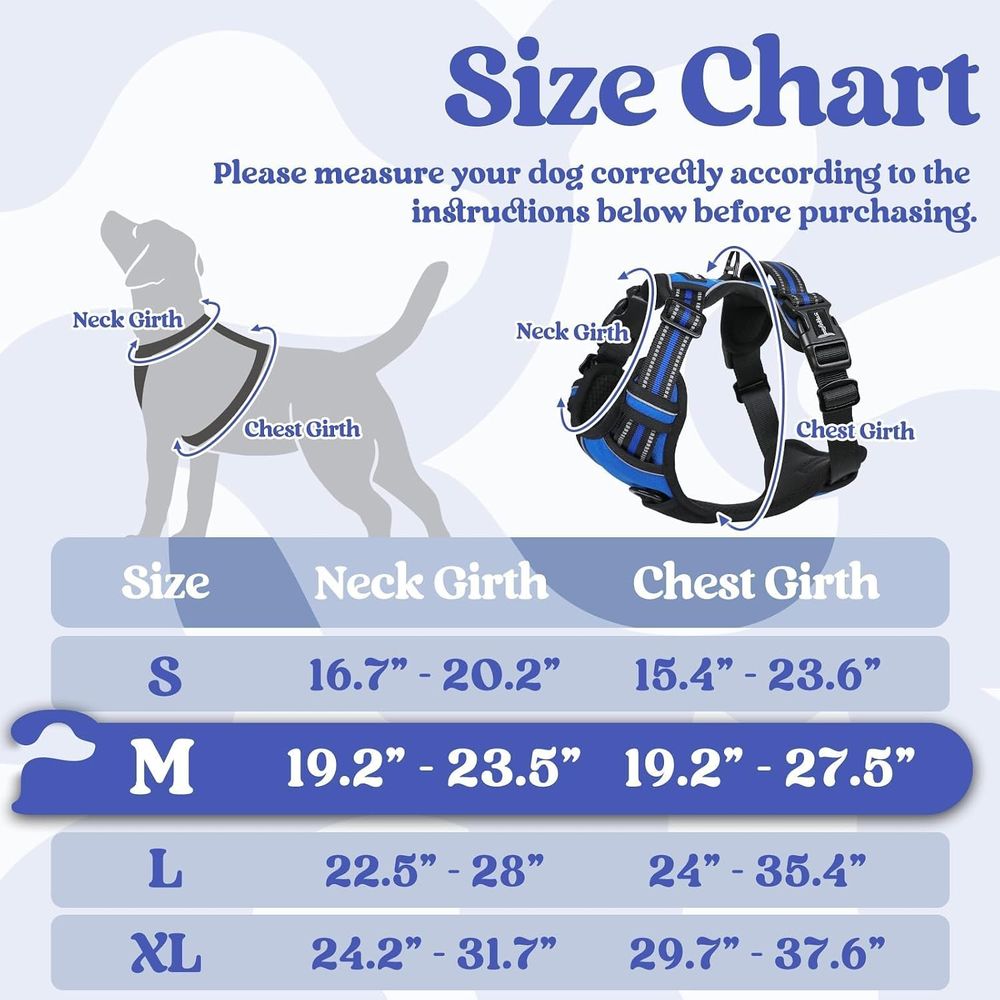 Medium Sized Dog Harness, Easy - No Pull Dog Harness 评论和价格