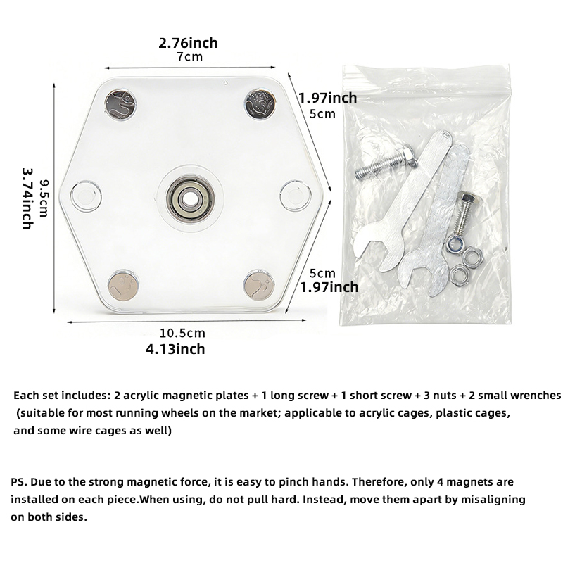 Magnetic running wheel bracket - Hamster Cage Wheel 评论和价格