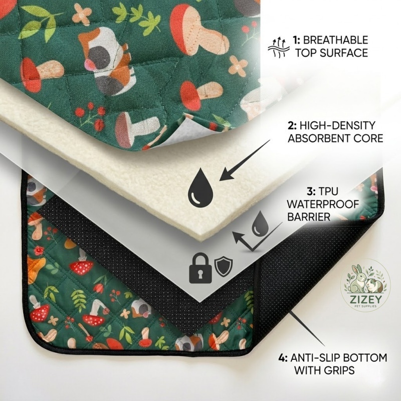 Hamster Bedding Mat Washable R - Hedgehog Bedding Liner 评论和价格