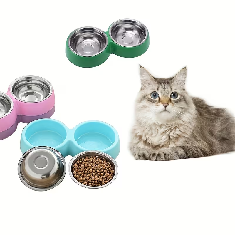1pc Stainless Steel Double Dog - Royal Canin Food Medium 评论和价格