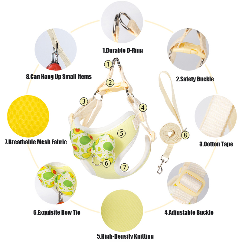 2026 New Harness Leash Set Fru - No Pull Dog Harness 评论和价格