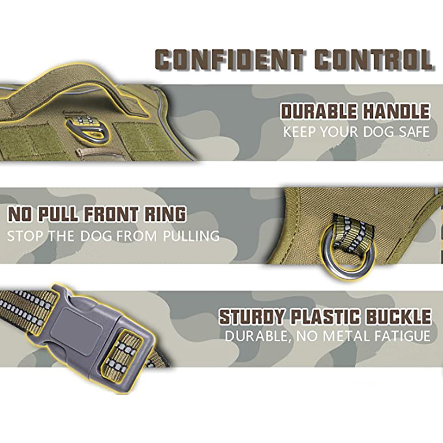 Military Tactical Dog Harness  - No Pull Dog Harness 评论和价格